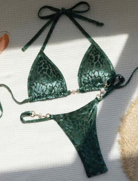 Bikini Leopard Smerald , bikini new collection paradise